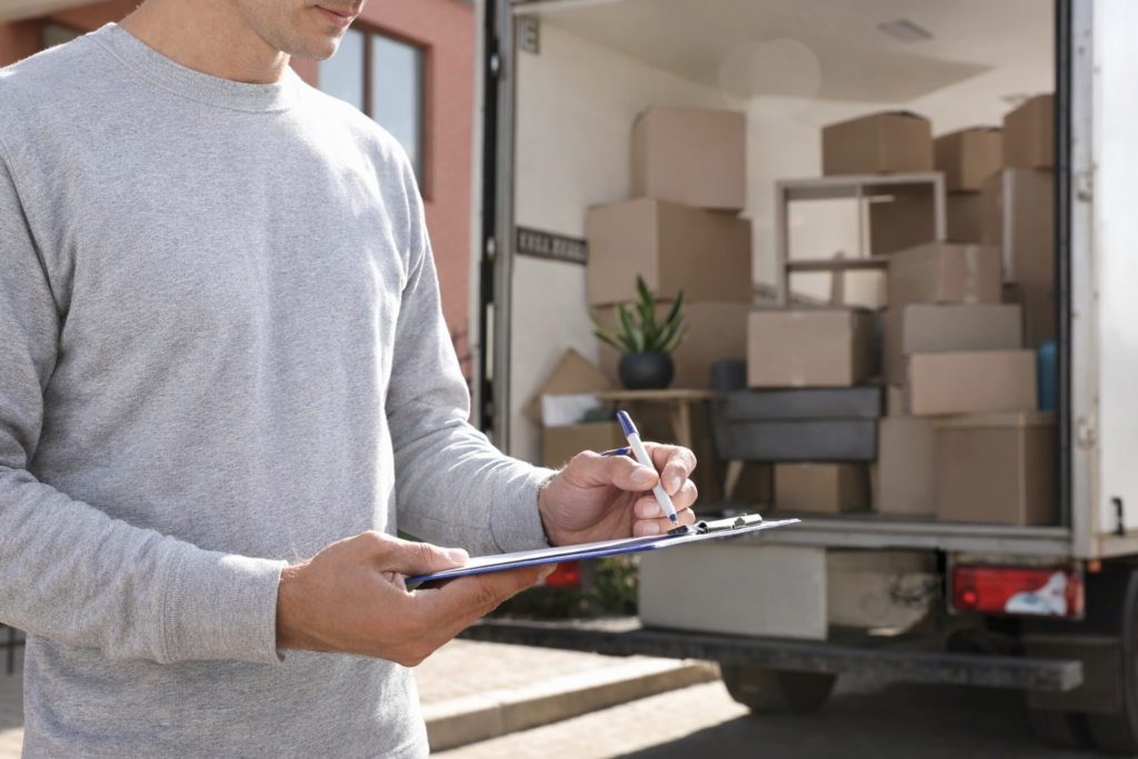 inventarisatie van alle inventaris tijdens professionele kantoorontruiming